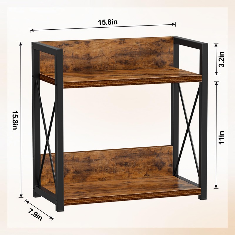 Giikin Kitchen Counter Shelf, Kitchen Countertop Organizer, 2 Tier Spice