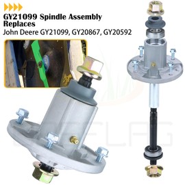BOSFLAG Pre-Greased GY21099 Spindle Assembly Replaces John Deere GY21099 Spindle kit John Deere Spindle Assembly GY21099 for John Deere D170 Spindle, 190C E180 G110 LA150 LA175 S180 100 Series Tractor