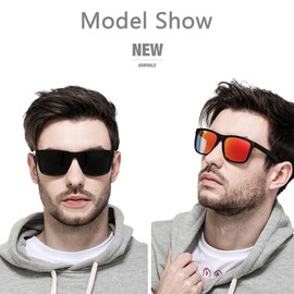 Lekesn Polarized Sunglasses for Men TR90 Unbreakable Mens Sunglasses Driving Sun Glasses For Men/Women