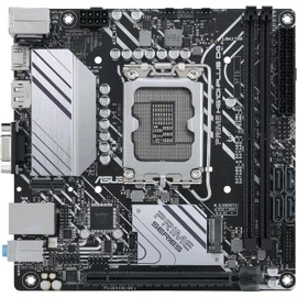ASUS PRIME H610I-PLUS D4 LGA 1700(Intel 12th Gen&Intel vPro)mini ITX Motherboard(PCIe 4.0,DDR4,USB 3.2 Gen 1 Type-A,1Gb Lan,DP/HDMI/D-Sub,V-M.2(E),Q-LED,Mono-out header with amp IC,SPI TPM header)