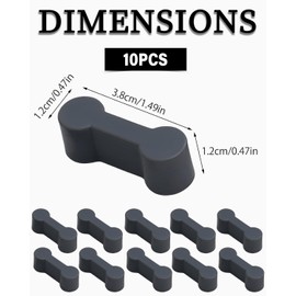 LOZTBUE 10 Piece Universal Connector Set Wooden Rail Adapter Wooden Rail Connectors Compatible with Other Products (Grey)