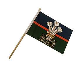 Royal Welsh Regiment Military 9'' x 6'' Hand waving Flag