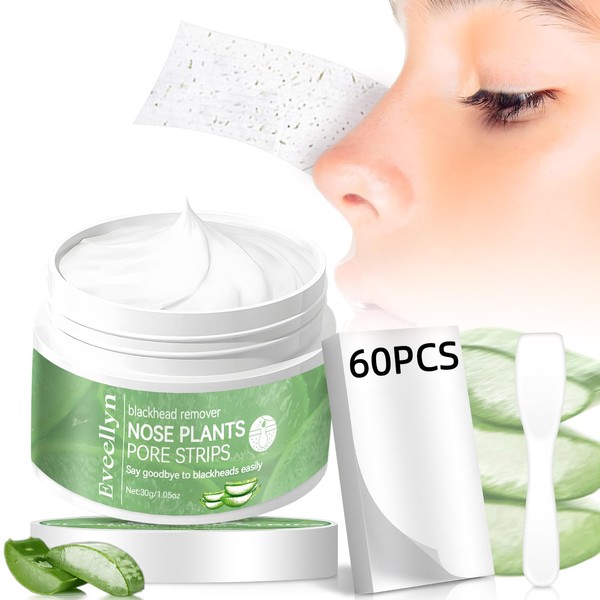 Blackhead Remover Mask (30g), 60 Pcs Pore Strips, Blackhead Remover