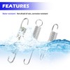 6PCS Motorcycle Kickstand Springs with 3 Size,Steel Kick Stand Spring