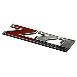 2pcs New Big Z71 Off Road Emblems 10 inch Badge Compatible with 2009-2018 Colorado Tahoe Silverado Sierra Suburban 2500Hd 3500Hd Offroad (Chrome Red)
