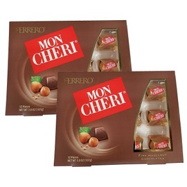 Ferrero Mon Cheri Hazelnut Chocolates 12 pieces (2 Packs)