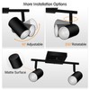 BoostArea 2-Light Track Lighting Kit, LED Track Lighting with GU10