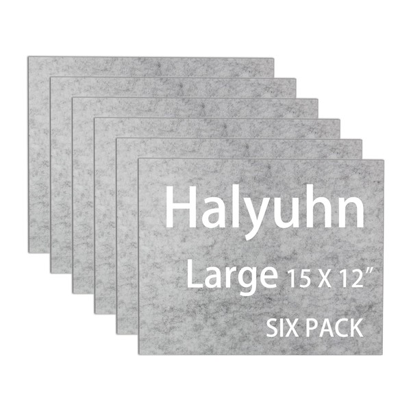 Halyuhn 8 MM Thick Felt Furniture Pads 6 Pack(Non-Adhesive), 15''