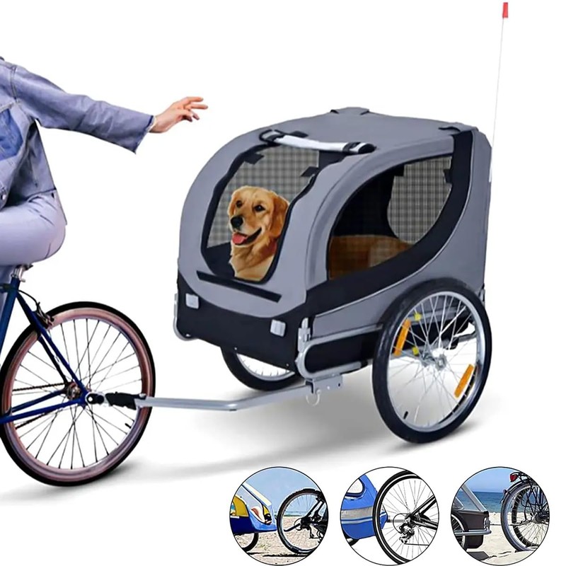 Bicycle Trailer Coupling - Bicycle Towing Hitch with Locking Pin,