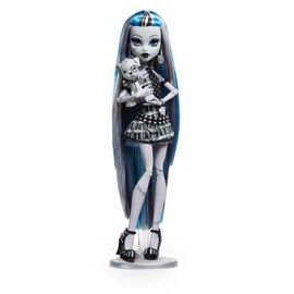 Monster High Doll, Frankie Stein in Black and White, Reel Drama Collector, Doll-Size and Life-Size Posters, Horror Flick Theme, Toys and Gifts, HKN29
