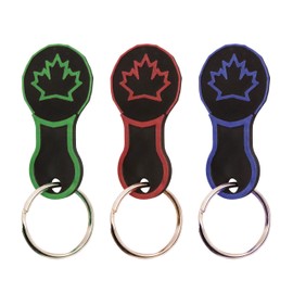 Shopping Cart Keys - Set of 3 Removable Keys - Shopping Cart Canadian Loonie Key - Plastic Keys with Metal Key Rings (Black)
