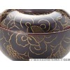 J-kitchens Gold Peony Zoni Bowl, Black Vermilion (1 Guest), 5.1