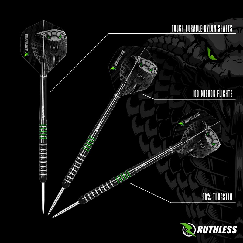 RUTHLESS | Animal Darts Set | Steel Tip | 90%