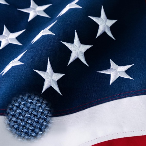 American Flag 4x6 ft for Outside, Ultra Durable Spun Polyester
