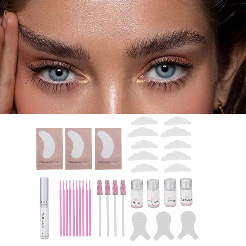 Eyebrow Lamination Kit Semipermanent Safe Moderate 6 to 8 Weeks