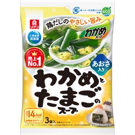 Riken Riken Vitamin Wakame Seaweed Soup, Egg Soup, 3 Bags x 10 Bags