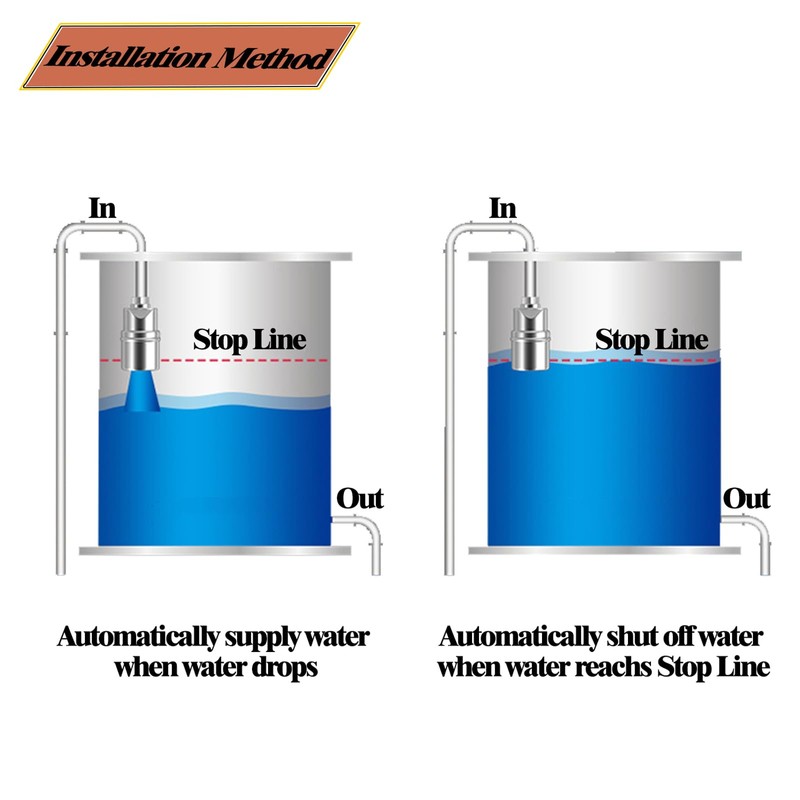 MEUPMEOP 1/2'' Automatic Water Level Control Valve Auto Shut Off