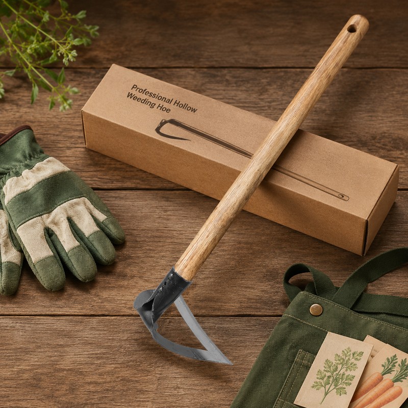 Handheld Hollow Weeding Hoe for Garden Care – Thickened Steel
