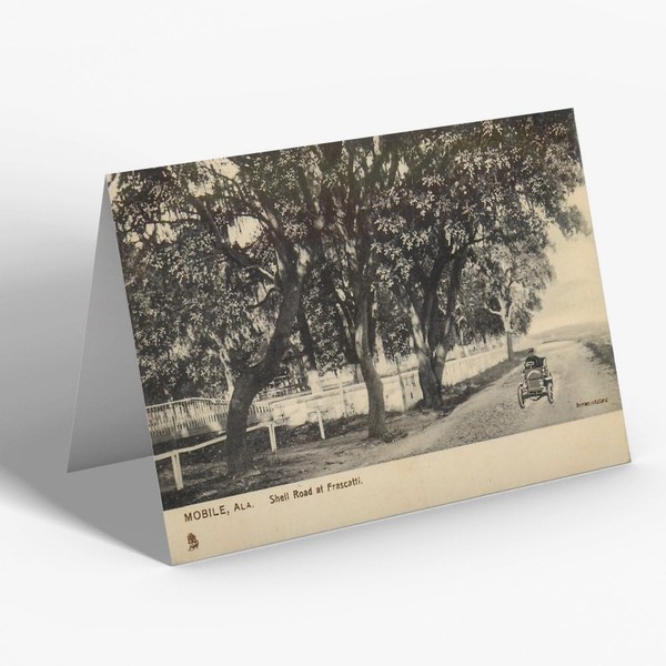 GREETING CARD - Vintage Alabama USA - Mobile. Shell Road