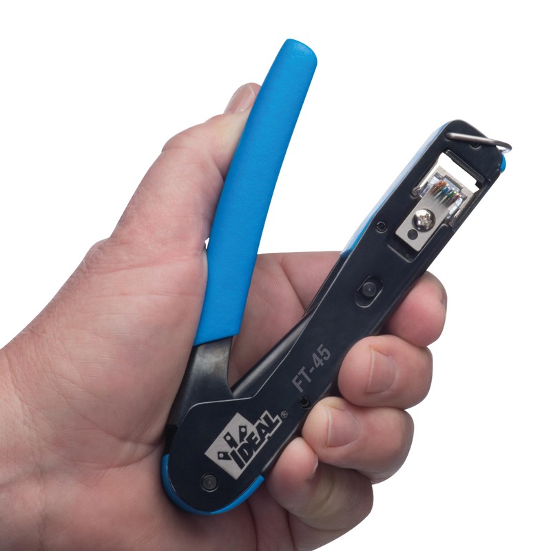 IDEAL Electrical 30-495 FT-45 Feed-Thru Modular Plug Crimp Tool for