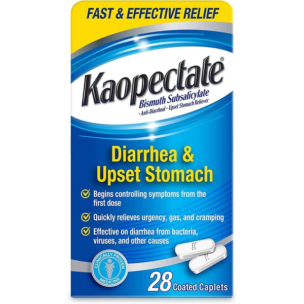 Kaopectate Multi-Symptom Relief Coated Caplets 28 ea (Pack of 2)