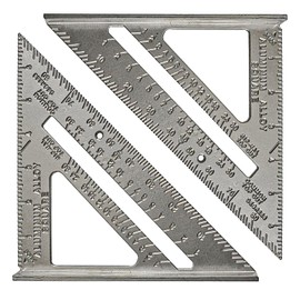 Aluminum Speed Square Layout Tool - 7" Multipurpose Rafter Square for Engineers | Carpenters Square Tool | 180 mm High Precision Scale for Woodworking