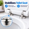 Stainless Steel Toilet Seat Bolt Replacement Kit, 2-Piece Top-Fix Hinge