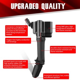 MACAX Set of 4 Ignition Coils UF802 12635672 Compatible with Chevy Cruze Equinox Ma...