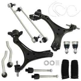 ANTUKO 12Pcs Front Lower Control Arm with Ball Joints Tie Rod Sway Bar Kit Replacement for 2013 2014 2015 2016 2017 Accord