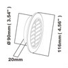 Cotarba 90mm Round Air Vent Grille - White