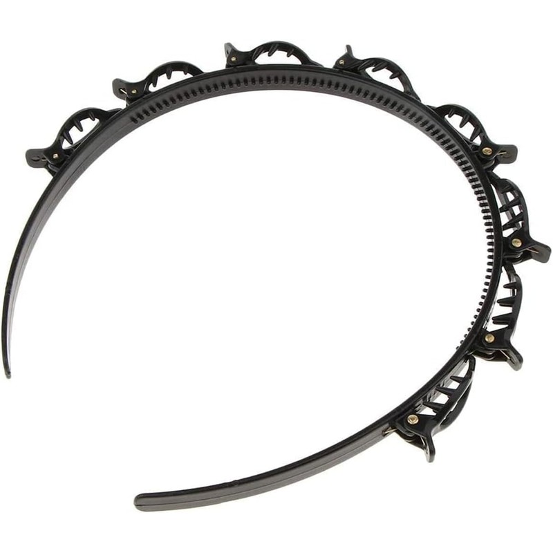 2-Pack Double Layer Hair Clips with Non-Slip Teeth - Invisible