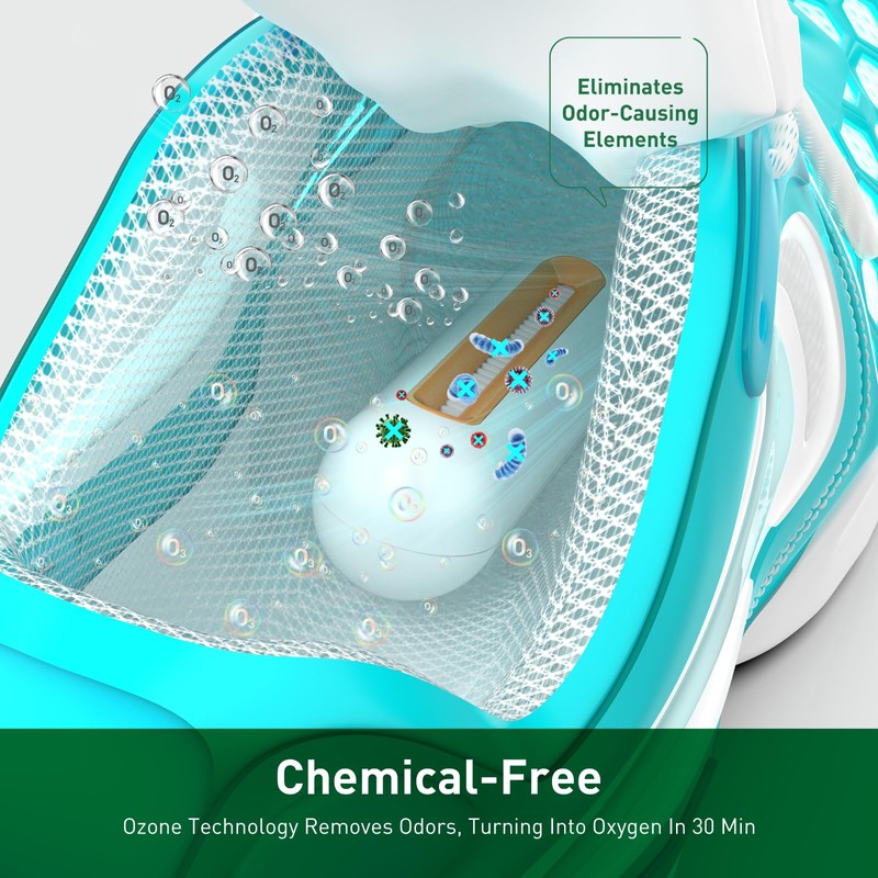 Mythero Chemical-Free Shoe Deodorizer for Sneaker, Boot, All Footwear, Rechargeable