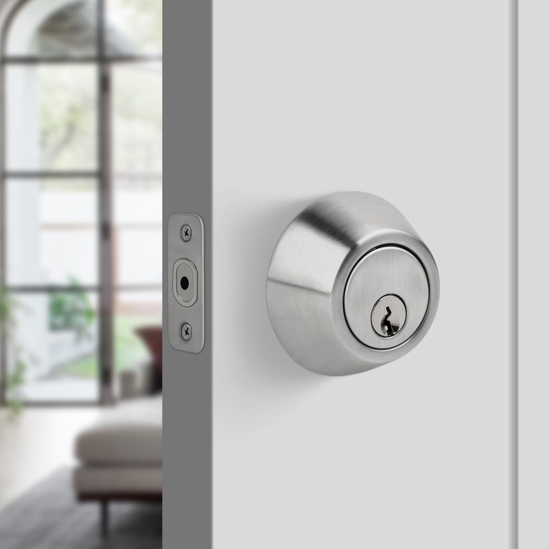 Adjustable Deadbolt Latch with 2-3/8'' or 2-3/4'' Backset Replacement Latch