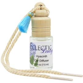 Hyacinth Scented Car Diffuser By Eclectic Lady, 7.5 ml, Air Freshener, Aromatherapy Diffuser, Premium Grade Fragrance Oil