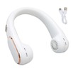 Neck Fan 4 Speeds Quiet Bladeless USB Rechargeable 2400mAh Battery