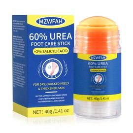 60% Urea Cream Stick with Salicylic Acid 2% – Daily Care Solid Balm for Cracked Heels & Callused Feet – Helps Maintain Softer, Smoother Skin, 1.41oz