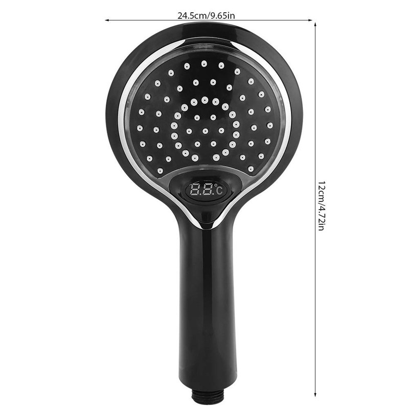 Nikou LED Shower Head Handheld 3 Colors Change Water Fed