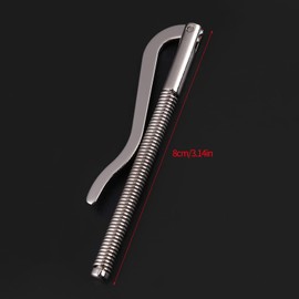 Spring Metal Money Clip, 5 Pcs Money Spring Clip, Wallet Spring Clip Insert Bar Replacement Metal Slim Open Coil Holder Clamp DIY Tool for Bifold Leather Wallet Purse Credit Card Holder