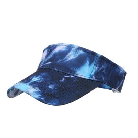 One Limitation CP357 Marble Pattern Visor, Cap, Hat, Running, Outdoors, Men's, Women's,, navy