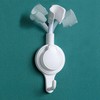 Angle adjustable shower stand suction type white Hook 5ea
