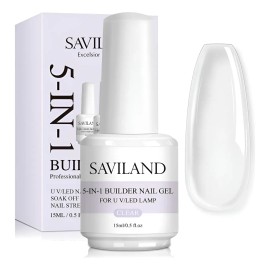 Saviland, Gel De Construcción Clear, Para Extensión De Uñas