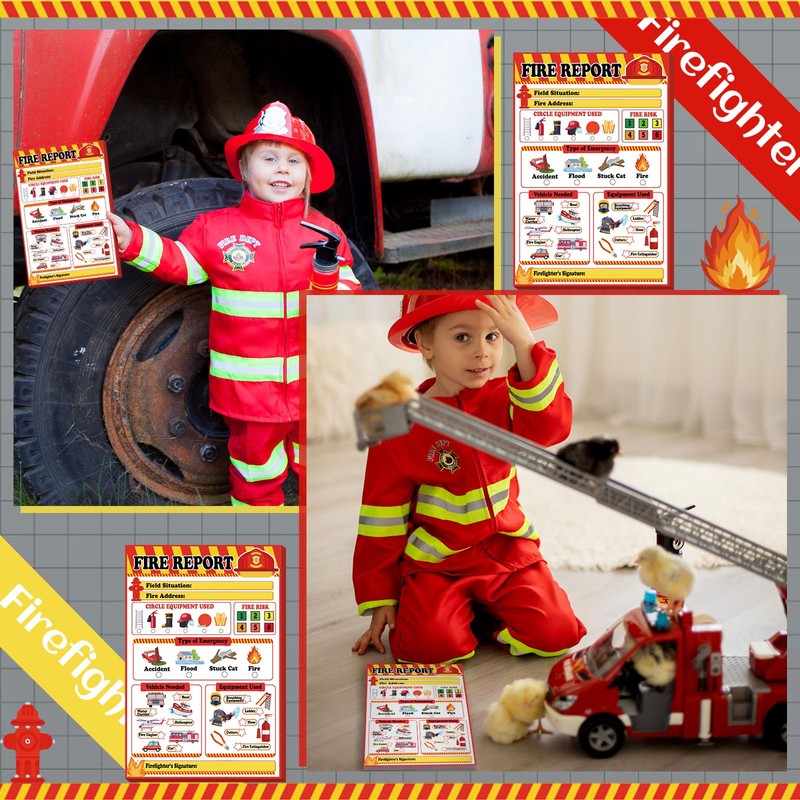Eaasty 6 Pack Kids Pretend Play Notepads 4 x 6