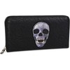 styleBREAKER 02040053 Women's Purse with Skull Appliqué and Rhinestones, Zip