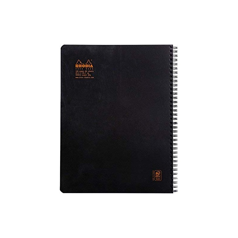 Black Exaclair Rhodia Graph Notebook 9X11