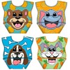 LA Baby Crumb Snatcher Waterproof Pocket Bib Small, Catch-All Pocket