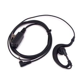 2 X SUNDELY® Ear Clip Hook Hanger Headset Earpiece Headphone Mic for Oricom Handheld UHF CB Radio Walkie Talkie 1-pin