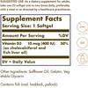 Solgar Vitamin D3 (Cholecalciferol) 10 MCG (400 IU), 250 Softgels