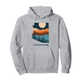 Cottonwood Arizona Desert Style Boho Landscape Pullover Hoodie