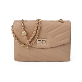 VNFIOEI Women's Small Shoulder Bag Elegant Handbag, apricot