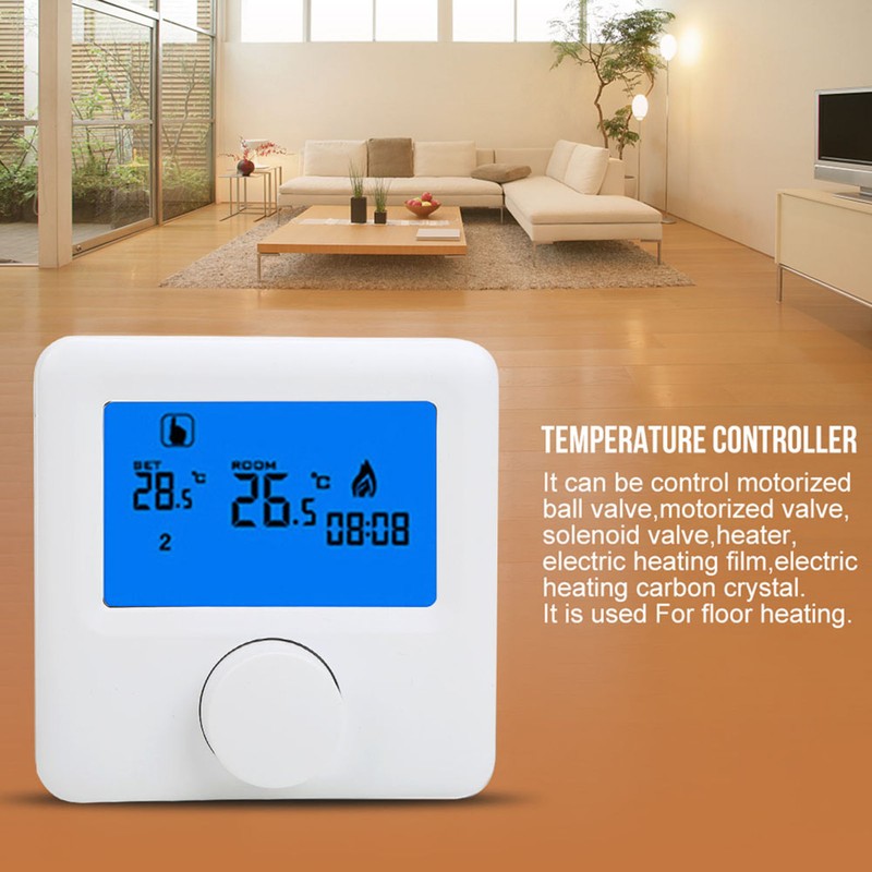 HYO6BW Digital LCD Display Heating Programmable Thermostat Temperature Controller